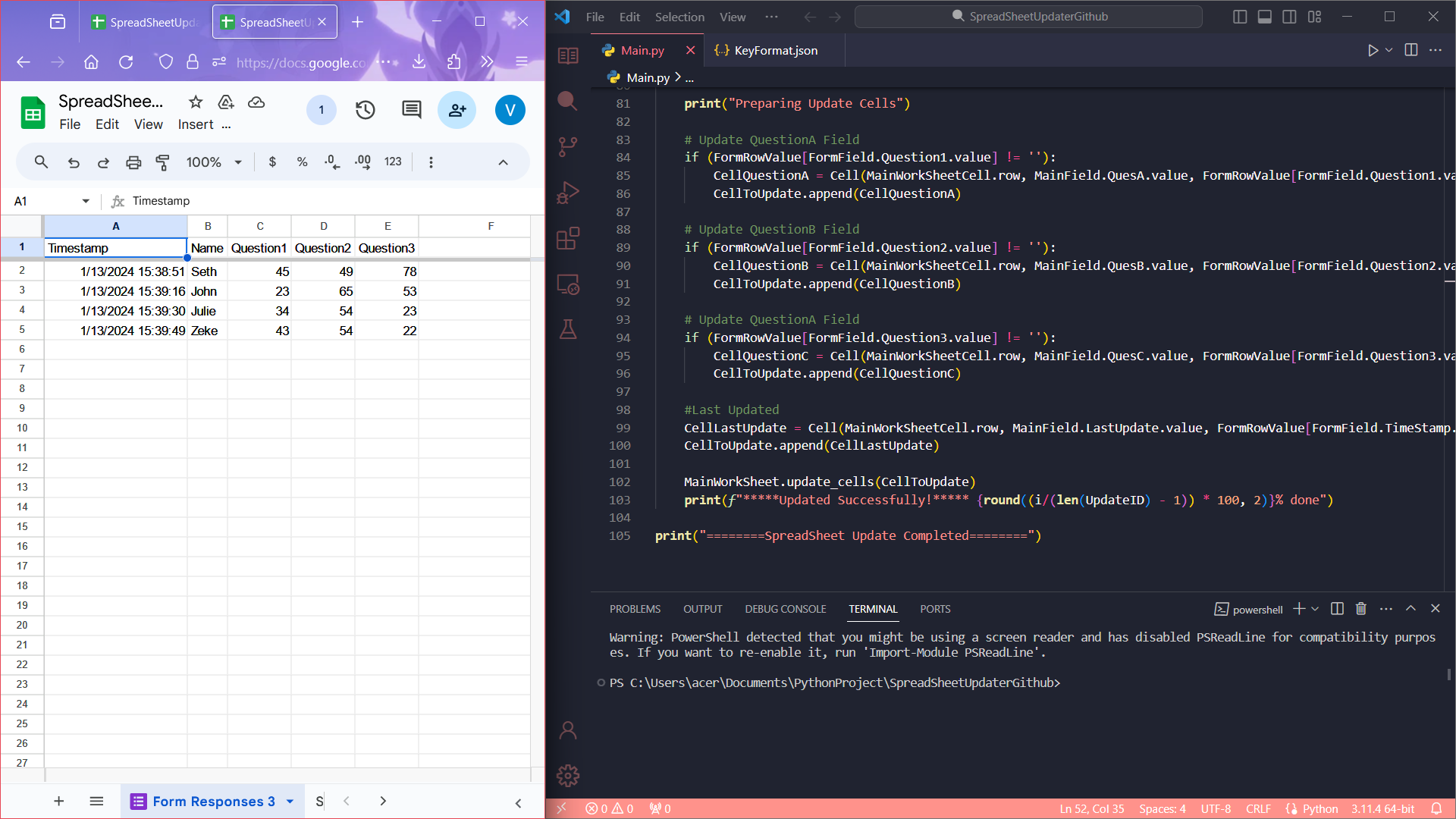 Spreadsheet Updater CStellDevlog spreadsheet-updater-cstelldevlog
